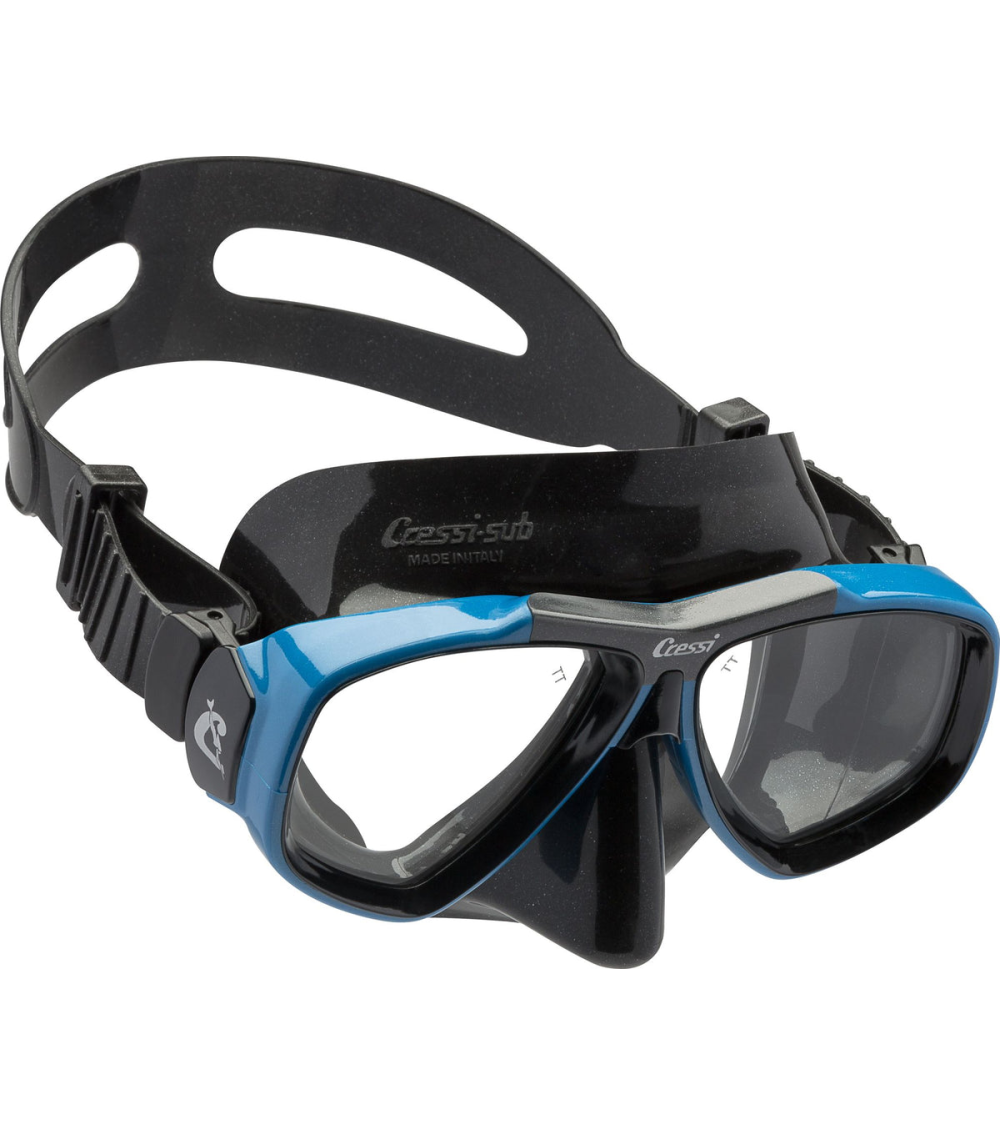 CRESSI_FOCUS_MASK_BLACK/BLUE_MASKA_KATADYSIS_ME_VATHMOUS_MYOPIAS