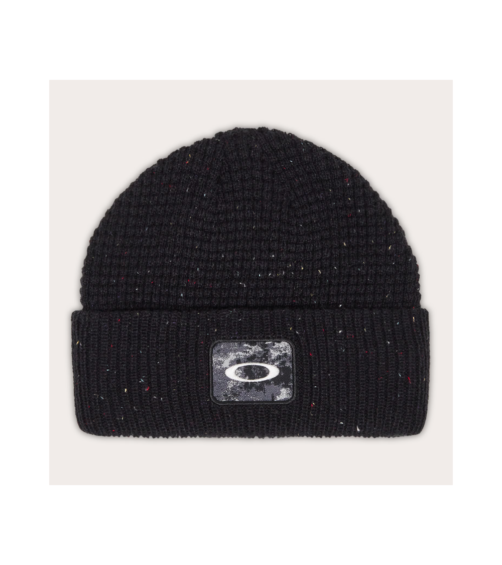 OAKLEY_ELLIPSE_PATCH_WAFFLE_BEANIE_FOS901658_02E_BLACKOUT_UNISEX